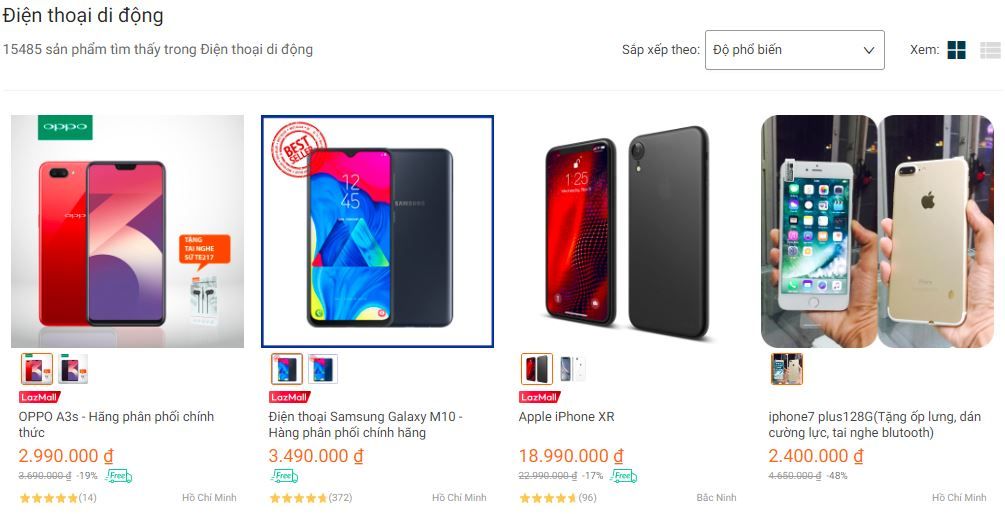 Mua điện thoại trên Lazada có tốt không