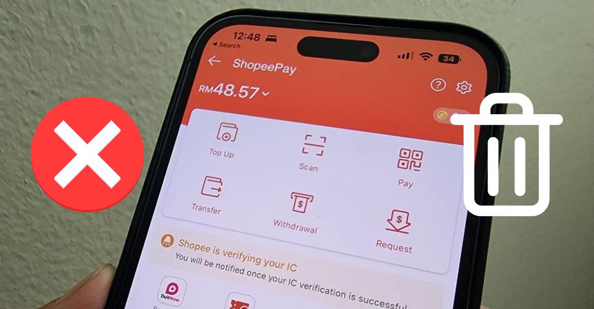 xóa tài khoản shopeepay